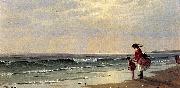 Alfred Thompson Bricher At the Shore painting